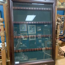Glass Front Collector Spoon Cabinet 