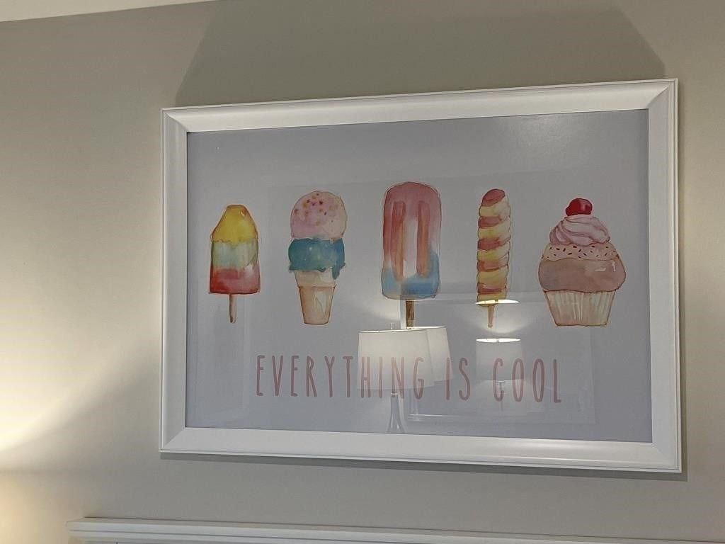 6 Pc Colorful Icecream Baby Or Toddler Room Decor