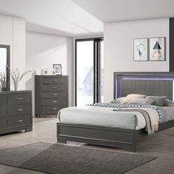 5 Pc Bedroom Set&mattress