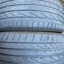(2) 255/55R19 PAIR OF USED TIRES BRIDGETONE 60% LIFE !!