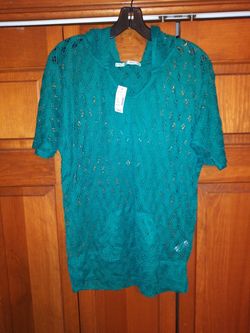 LADIES MEDIUM HOODIE TUNIC SWIMSUIT COVER UP FROM MAURICES NEW WITH TAGS