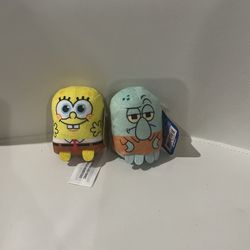 SpongeBob And Squidward Mini Plush Duo 
