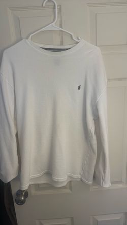 Polo Ralph Lauren White Thermal Long Sleeve Shirt