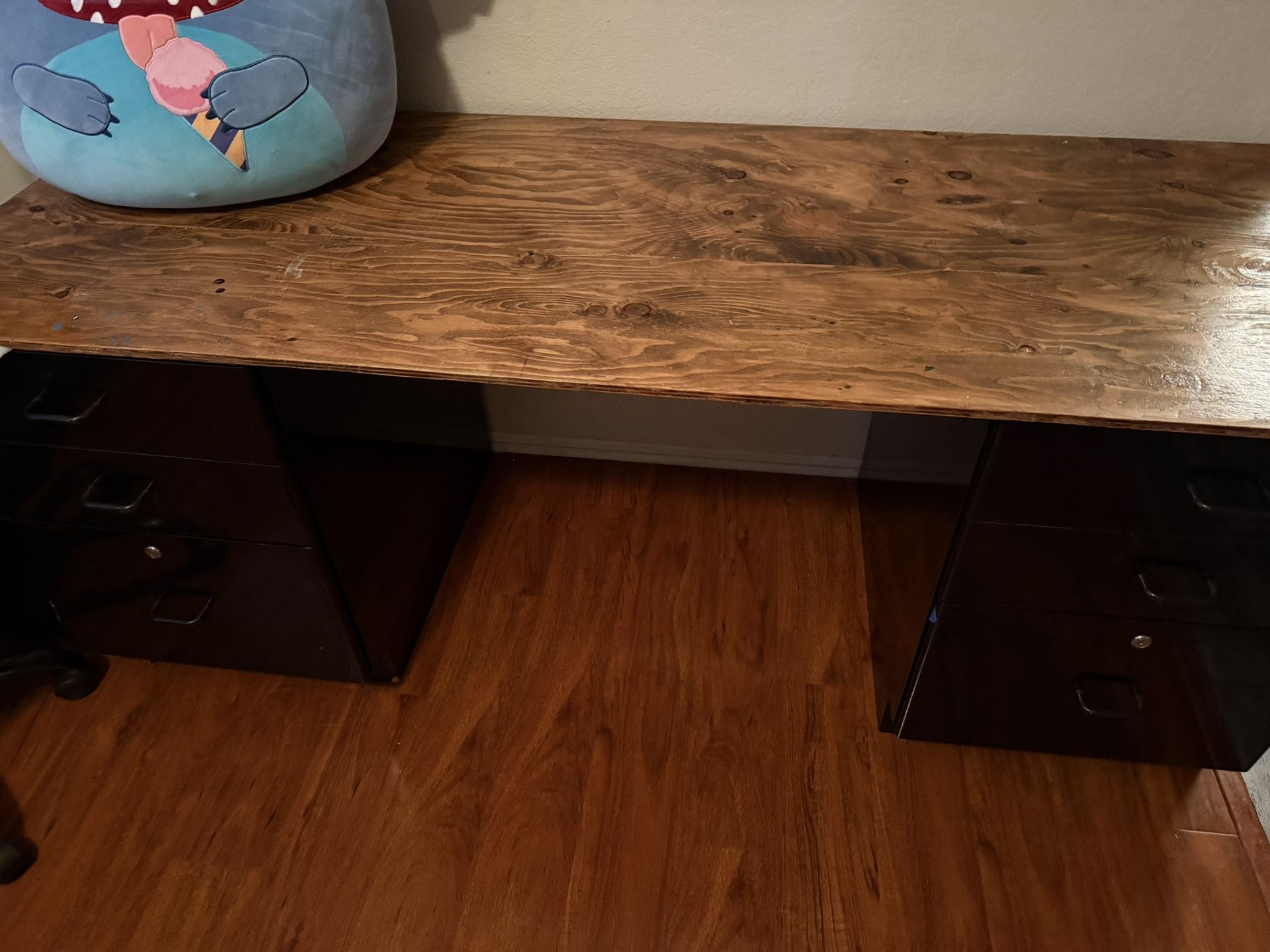 DIY File Cabinet Desk
