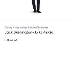 Adult Jack Skellington Costume ( New)