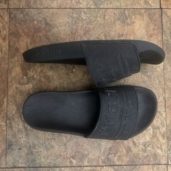 Black Authentic Gucci Rubber Slides Size 8