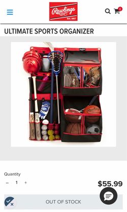 Rawlings Sports Equipment Organizer