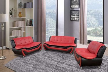 New Leather 3pcs Sofa Set 