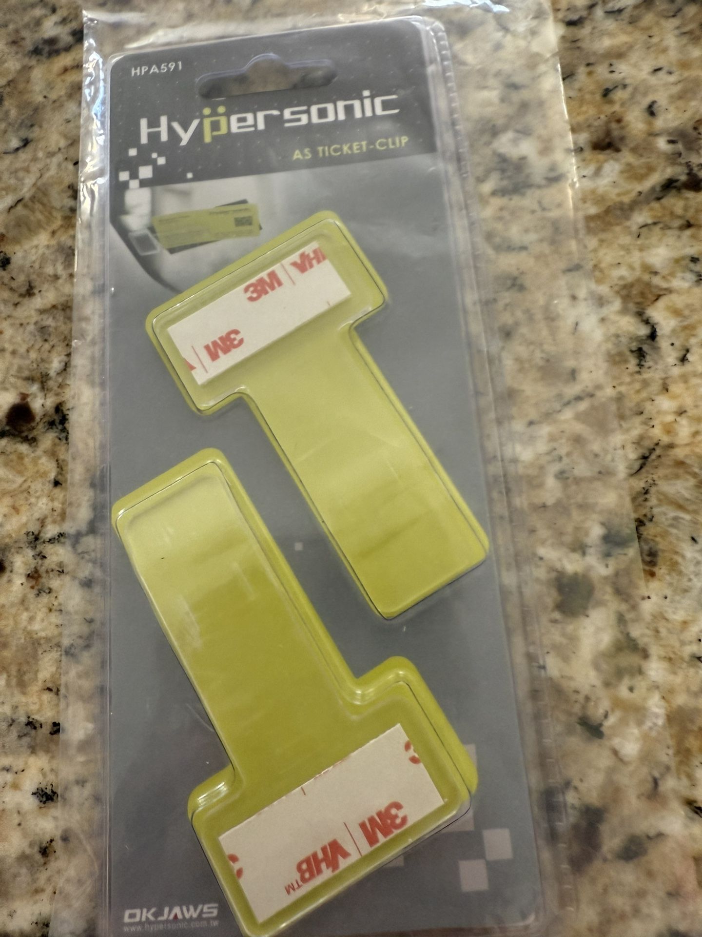 NEW Car Ticket/parking Pass Clips - Set of 2