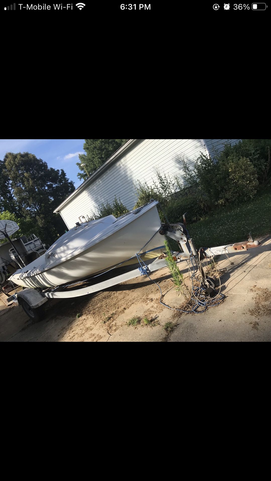 Trailer With Sail Boat