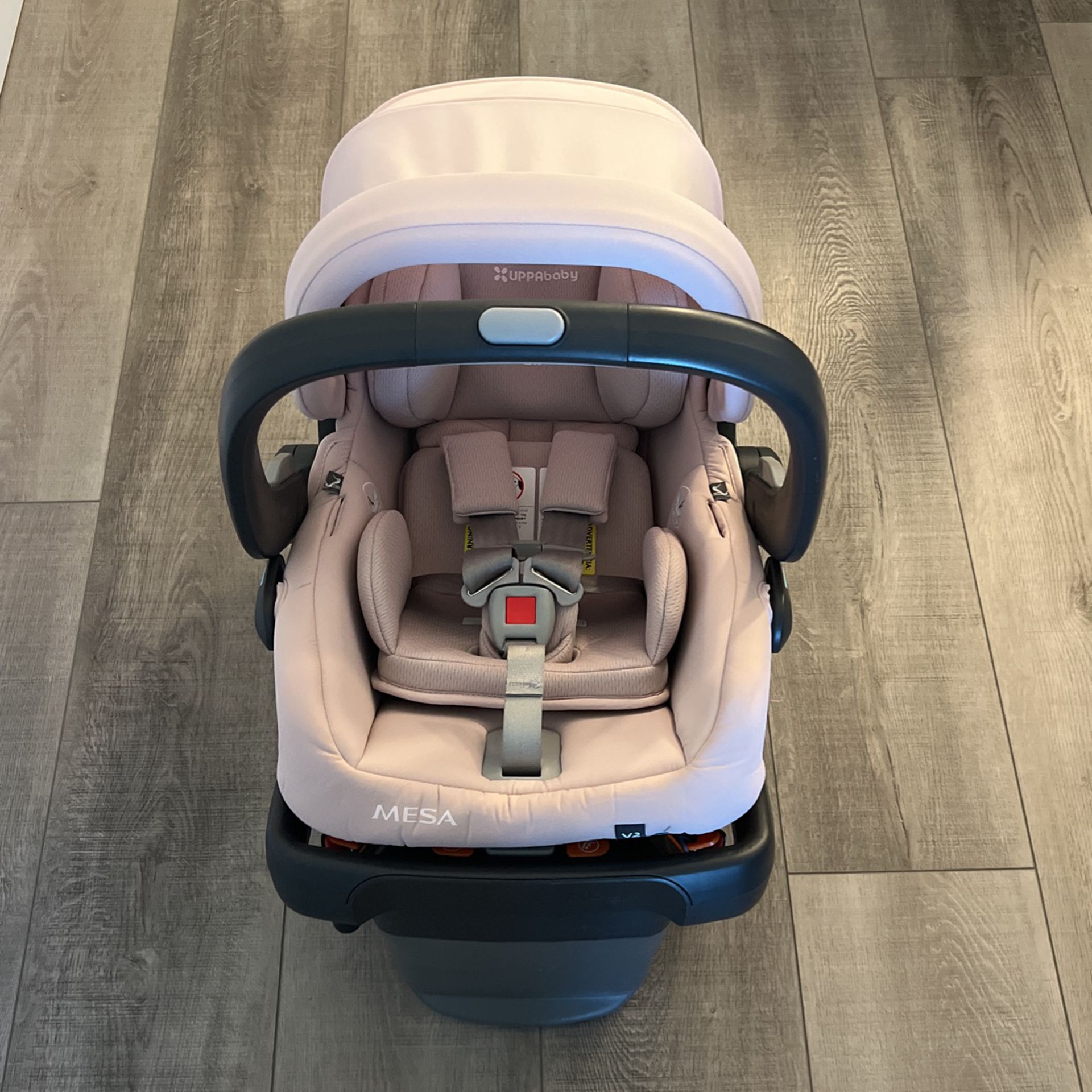 UPPAbaby Mesa V2 Infant Car Seat/Easy Installation/Innovative SmartSecure Technology/Base + Robust Infant Insert Included/Direct Stroller Attachment/A