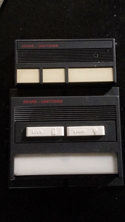 Lot of 2 Sears Craftsman 139.53779 Garage Door Opener 3 Button Remote Control