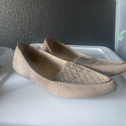 Sugar Amor Women’s Brown Pointed Toe Casual Flat Shoes, 8.5