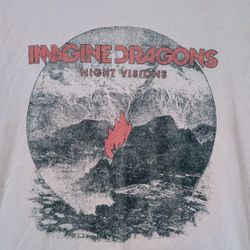 Imagine Dragons Night Vision Graphic T Shirt Medium Next Level 