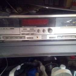 vintage JVC Double Cassette Deck 