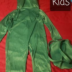 Green Among Us Kids Costume 