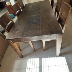 Large Dining Room Table With 6 Chairs 