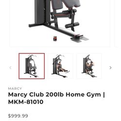 Marcy 200lb Full Home Gym Model # Mom-81010