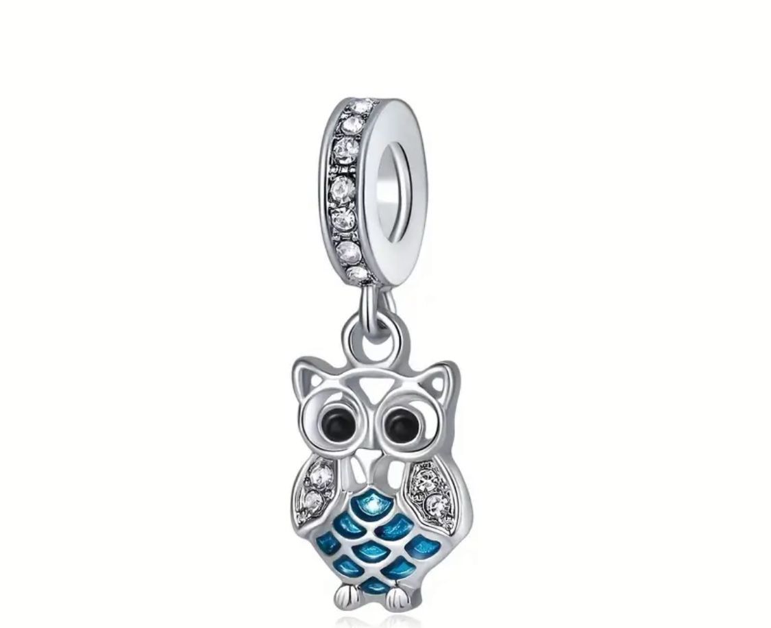 Brand New Owl DIY Jewelry Pandora Style Making Bracelet Charm 
