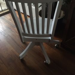 Wooden White girl Chair  