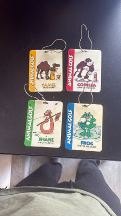 Vintage 1987 Made In USA Animal Golf Set 