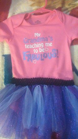 24 months handmade tulie onesie dress