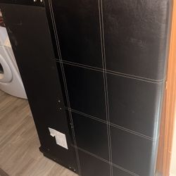 Full Size Black Leather Bed Frame
