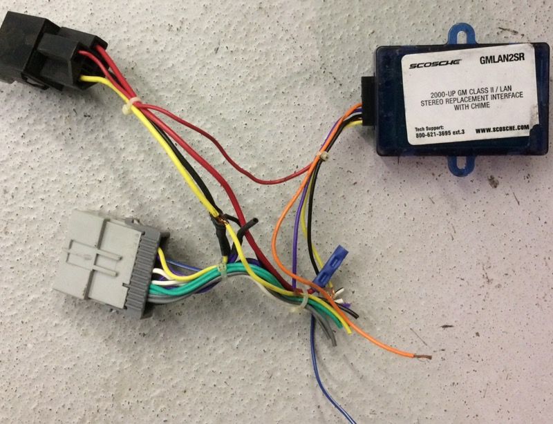 2000-up gm aftermarket radio interface