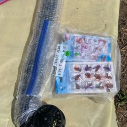 Fly fishing Rod, Reel and supplies