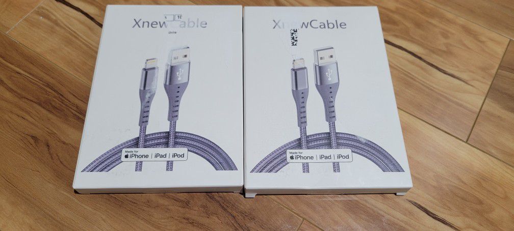Brand New 4 Pack Iphone Lightning Cable (3,6,6,10ft) LONG Certified Charging Cord