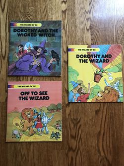 The Wizard of Oz -1980 Troll Associates - Three different books as shown in very good condition $23-for all three.