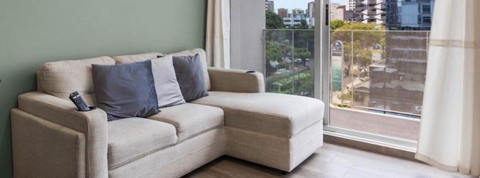 Beige Fabric L-Shaped Sectional Sofa