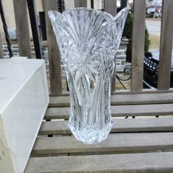 JD Durand Vincennes 24% Lead Crystal Florero 12" Vase