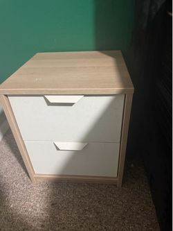 2 Modern  oak night stands