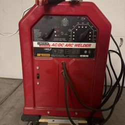 Lincoln Electric Welder AC/DC Arc Welder And Argon Tank With Tig Welding Adapter