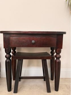 Dark Wood Side Table (set)