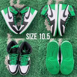 Air Jordan 1 High Lucky Green Size 10.5 