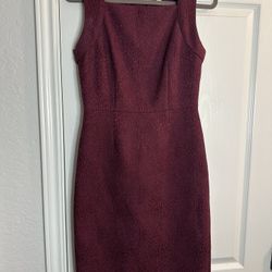 Banana Republic Square Neck Textured Sheath Dress