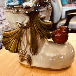 Vintage Winter Flower Planter