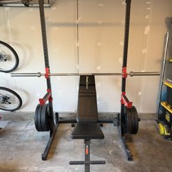 CAP Squat Rack Bench Press Rack And Bench