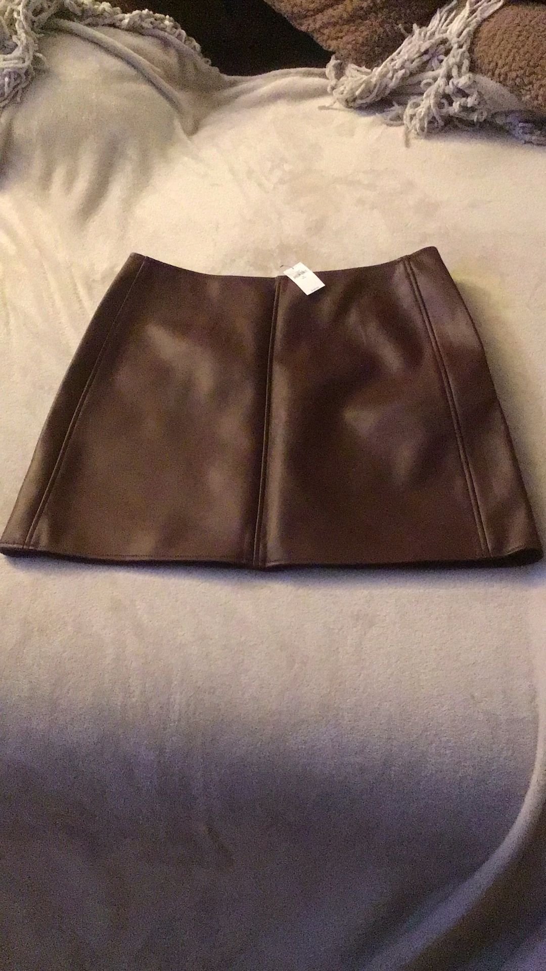 New Banana Republic Faux Leather Skirt 12 Tall