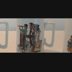 THREE NORMAN ROCKWELL STEINS