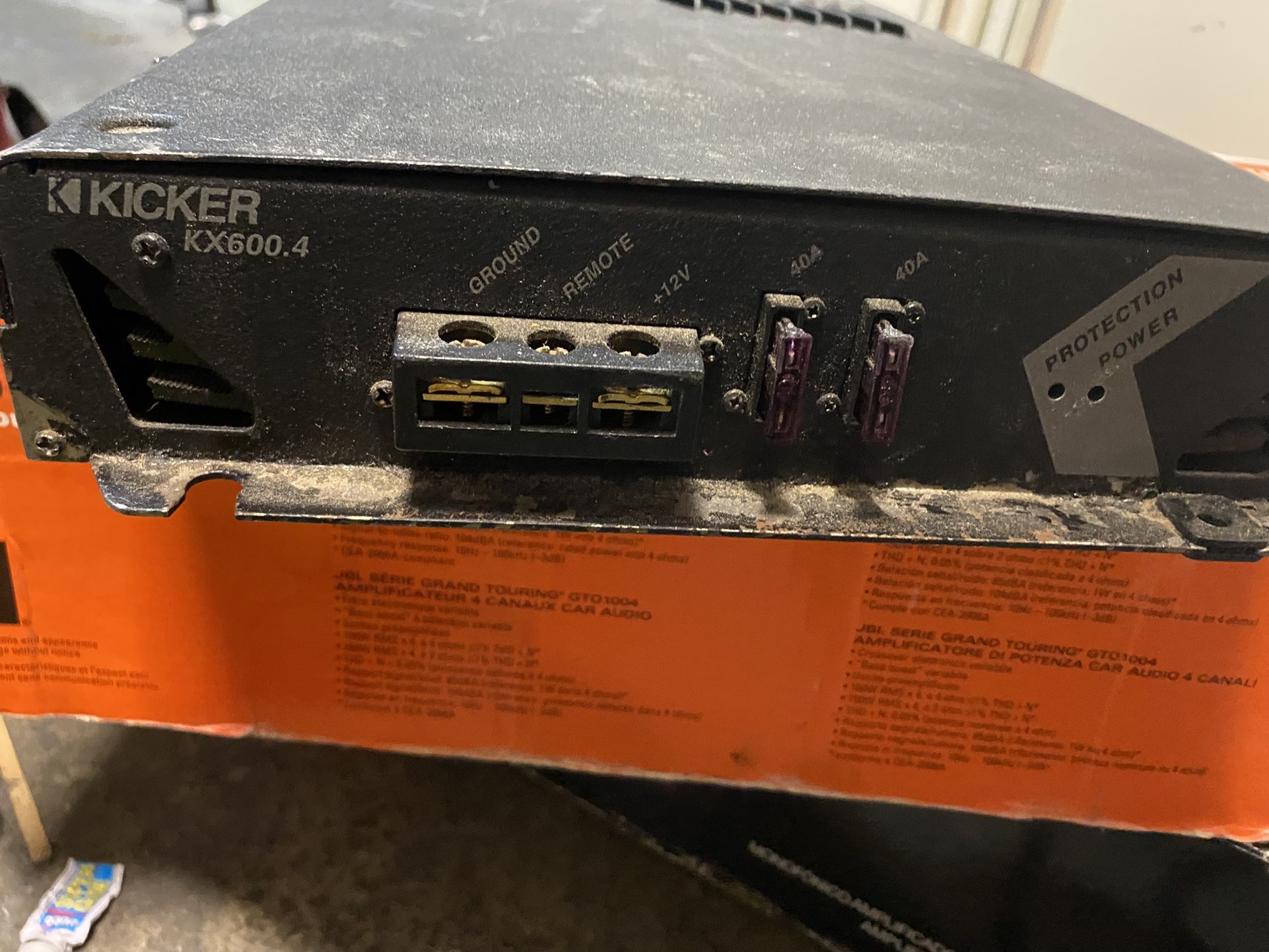 Kicker KX600.4 Amp Old School 4 Channel Car Amp for Sale in