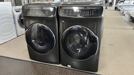 Samsung Black Stainless Washer and Dryer Set FLEX Up to 50% OFF