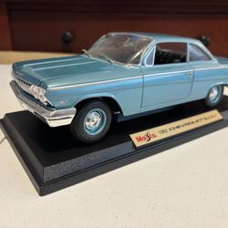 62 Chevy Bel-Air With 409 And 4 Speed 1/18 Scale by Maisto