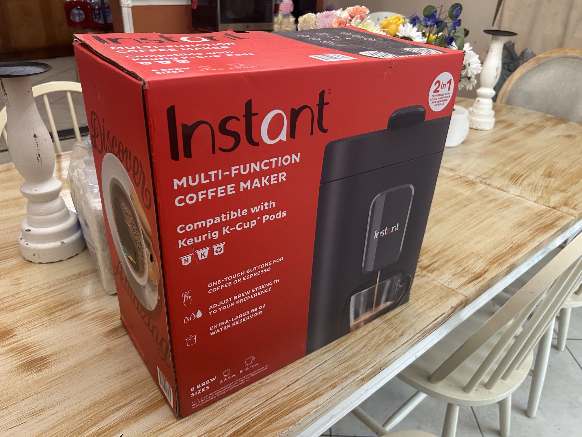 Instant 2-in-1 Coffee Maker NEVER USED