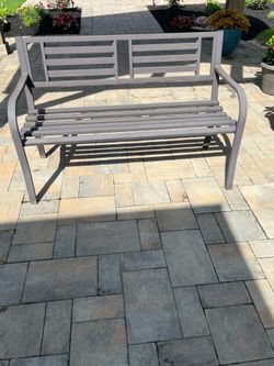 Outdoor Metal Bench
