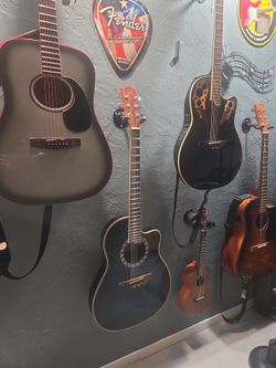 Blue Acoustic Electric Guitar
