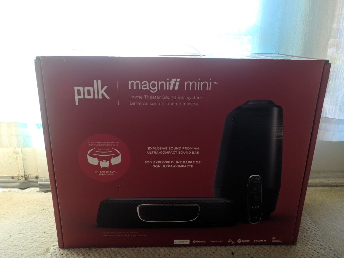 Polk Magnifi Mini Soundbar w/ subwoofer (Bluetooth + Chromecast)