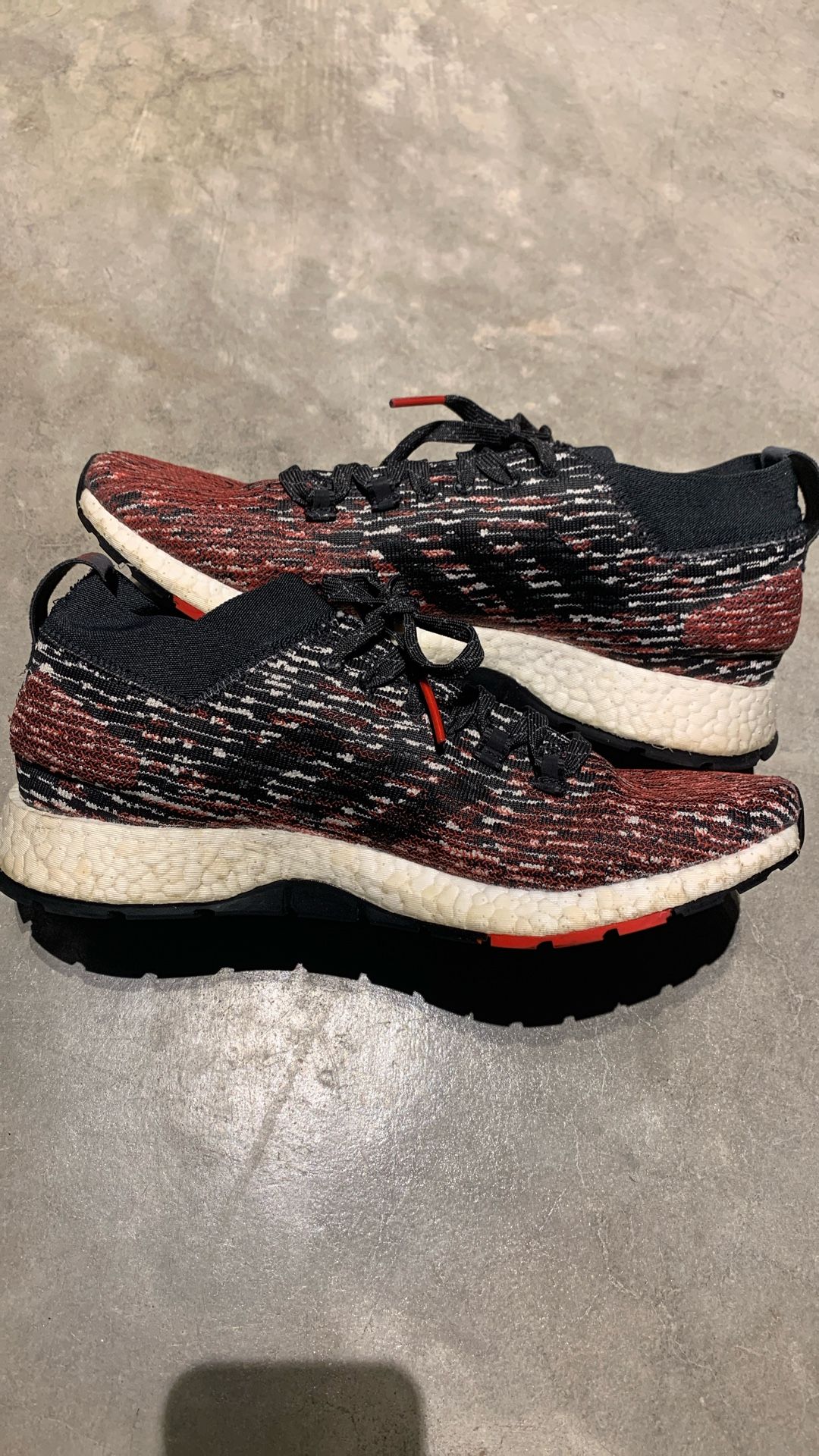 Adidas Pureboost RBL Black/Scarlet (Size 9.5M)